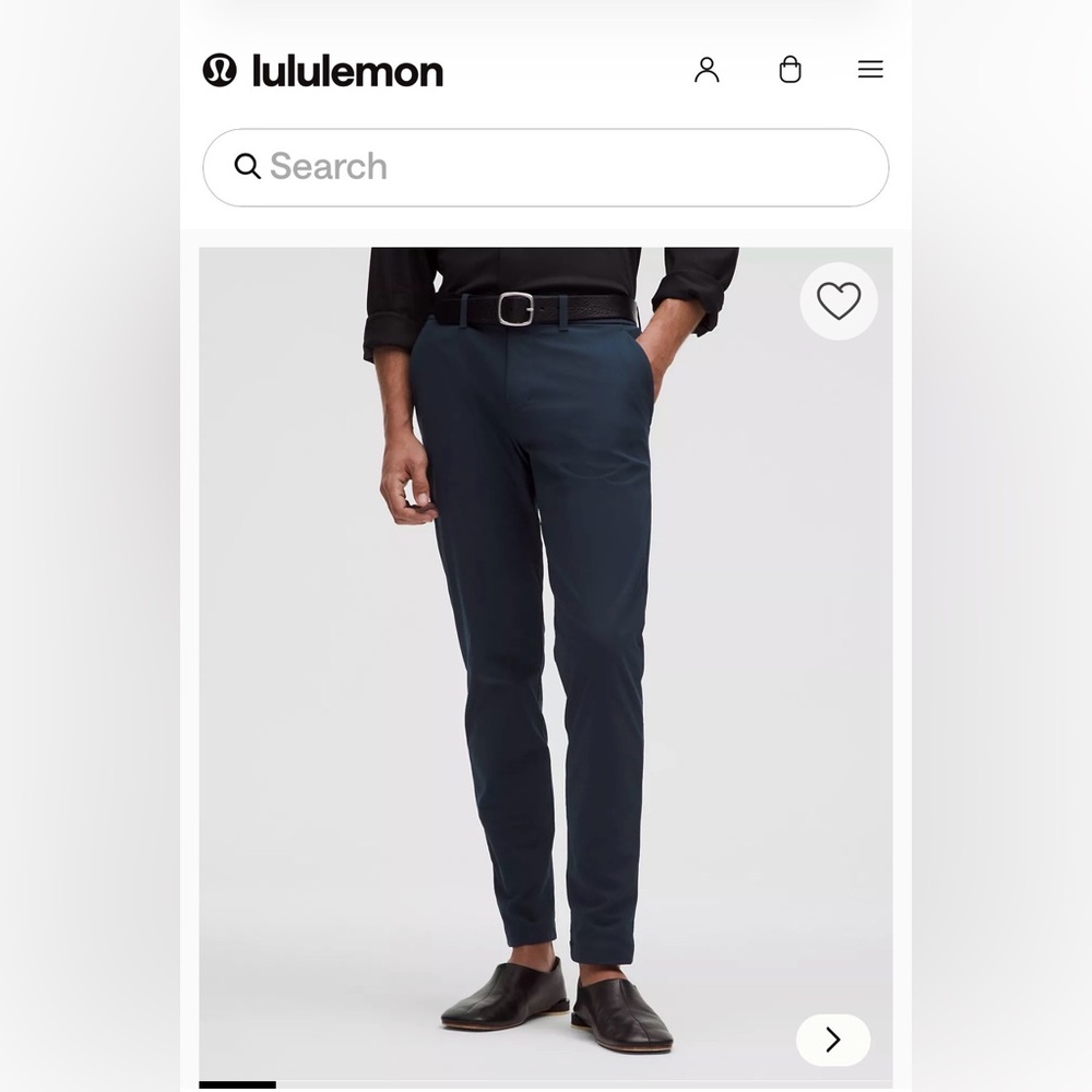 Lululemon Athletica Slim Trouser Dress Pants 32 x 28 True Navy Never Worn